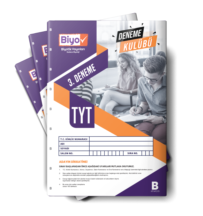 BİYOTİK YAYIN TYT DENEME KULÜBÜ 03-B - 2024-25